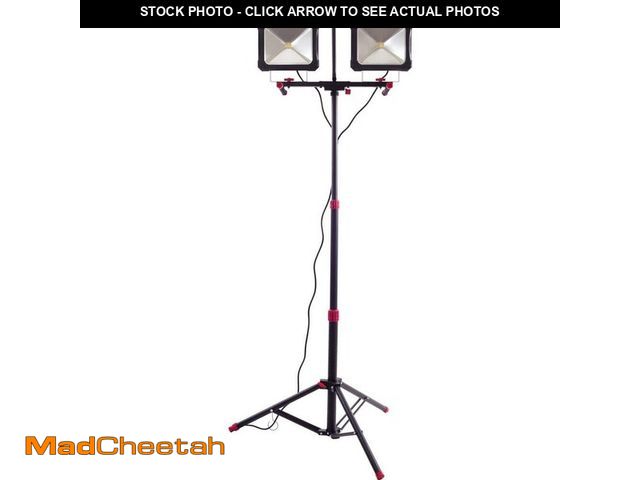 Lot 74-12557426 - *SCRATCHED* Husky 10,000-Lumen Twin-Head LED Work Light *SCRATCHED*  - USED