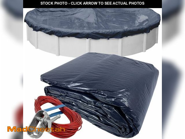 Lot 74-14582089 - Robelle 12 ft Economy Winter Pool Cover for Above Ground Pools - UNUSED