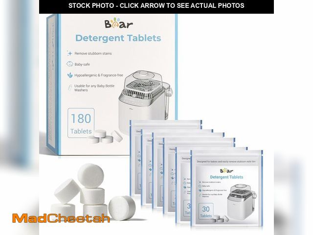Lot 74-14294922 - Bear Official Bottle Washer Tablets, 180 Count - Detergent Tablets for Bear &amp; All Brand Bottle W...