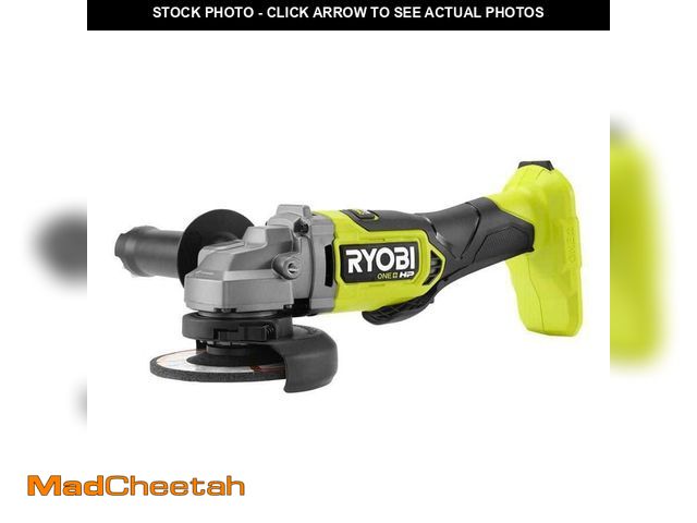 Lot 74-12790973 - (MISSING HANDLE) RYOBI ONE+ HP 18V Brushless Cordless 4-1/2 in. Angle Grinder (Tool Only) - USED