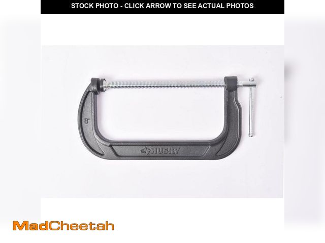 Lot 74-13691855 - Husky 8 in. Heavy-Duty C-Clamp - UNUSED