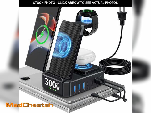 Lot 74-14274189 - Wireless Charger for Samsung,300W 10 in 1 Wireless Charging Station, 65W USB C Fast Charging Stand f...