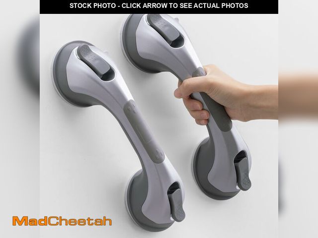 Lot 74-13630635 - TAILINK Shower Grab Bar Suction Cup 12 inch, 2 Pack Grab Bars for Bathtubs, Bathroom Safety Grip Sho...
