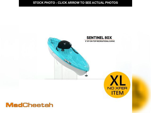 Lot 74-12661053 - Pelican Sentinel 80x - Sit-on-top Kayak - Recreational One Person Kayak - 8ft - Fade Deep Blue White...
