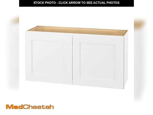 Lot 74-13511774 - Hampton Bay Avondale 36 in. W x 12 in. D x 18 in. H Ready to Assemble Plywood Shaker Wall Bridge Kit...