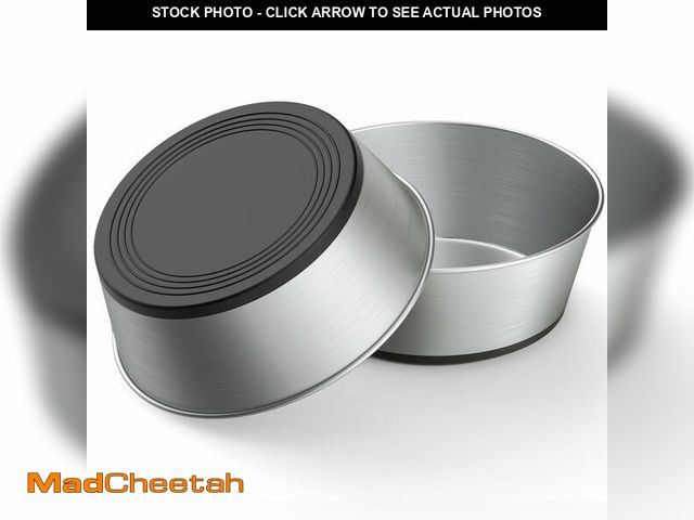 Lot 74-13956106 - WROSWT 304 Stainless Steel Dog Bowls Set of 2, Anti Rust Metal &amp; Non Slip Rubber Base, Heavy Dut...