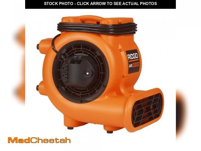 Lot 74-12145839 - RIDGID 1625 CFM 3-Speed, 3-Positions AM2287 Air Mover Blower Fan with Daisy Chain Capability for Wat...