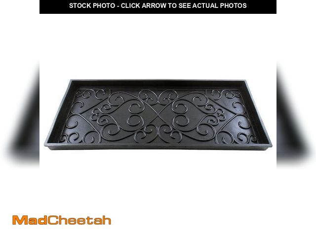 Lot 74-14320093 - Achla Designs Achla Designs Multi Purpose Rubber Area Boot Saucer Tray, Small, 24 in. Wide, Black - ...