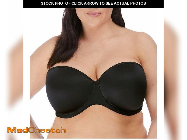 Lot 74-13624352 - Elomi Women's Smooth Underwire Strapless Bra Black - USED