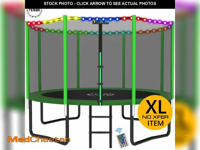 Lot 74-11831184 - YORIN Trampoline for 4-5 Kids, 12 FT 8 FT 10FT 14FT Trampoline for Adults with Enclosure Net, Ladder...