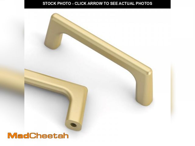 Lot 74-12213167 - Asidrama 10 Pack 3 Inch(76mm) Brushed Gold Cabinet Pulls Cabinet Handles Cupboard Handles Kitchen Ca...