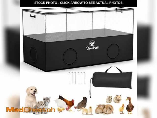 Lot 74-14212311 - Pawaboo Small Animal Playpen, Foldable Pet Playpen Cage Tent for Puppy Kitten Guinea Pig Rabbit Chic...