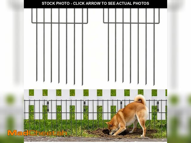 Lot 74-14293280 - 10 Pack Animal Barrier Fence, Total 16.7 Inch(H) X 10.8 Ft(L) Decorative Garden Fence , Rustproof Me...