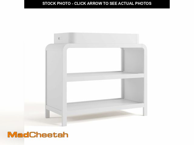 Lot 74-12569059 - Storkcraft Santos Changing Table (White) Ã¢â¬â GREENGUARD Gold Certified Baby Changing Table, Sol...