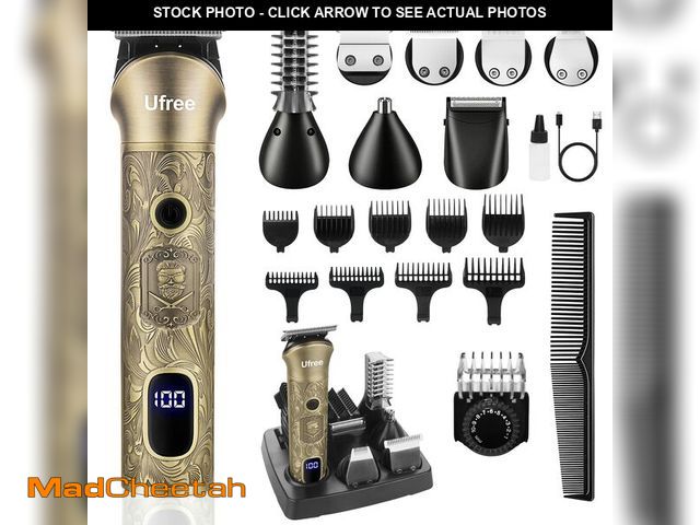 Lot 74-14273457 - Ufree Beard Trimmer for Men, Electric Razor Shaver, Cordless Hair Clipper Shaving Kit for Mustache B...