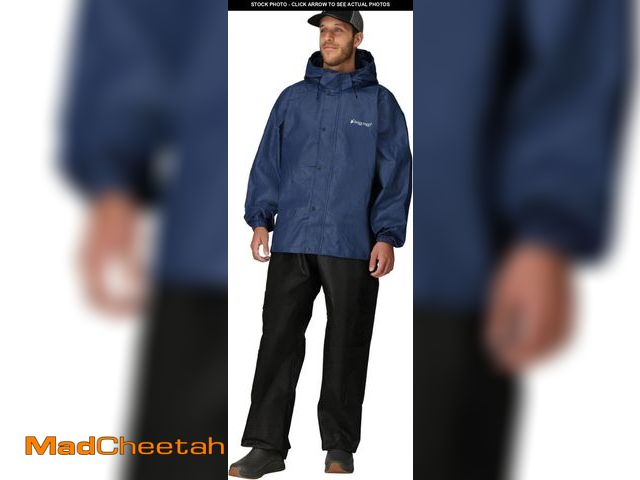 Lot 74-12510193 - FROGG TOGGS Men's Standard Classic All-Sport Waterproof Breathable Rain Suit, Royal Blue/Black, 3X-L...