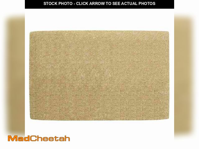 Lot 74-14589871 - Nedia Home Heavy Duty No Border Brown 30 in. x 48 in. Coir Plain Indoor Outdoor Door Mat O2100 - UNU...