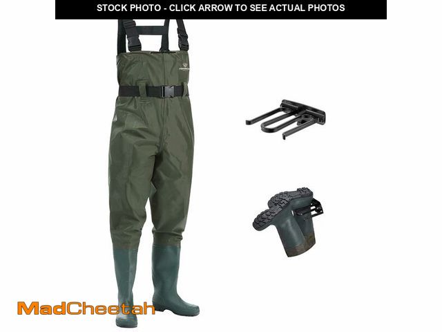 Lot 74-14208615 - FISHINGSIR Fishing Waders for Men, 2-Ply Nylon/PVC Waterproof Women Chest Wader with Boots, Bootfoot...