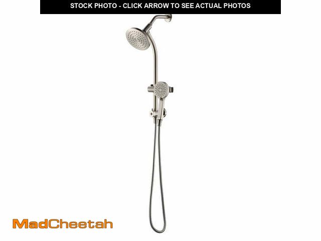 Lot 74-12858313 - Better Homes &amp; Gardens Deluxe Shower Combo with Magnetic Slide Bar Kit in Satin Nickel - UNUSED