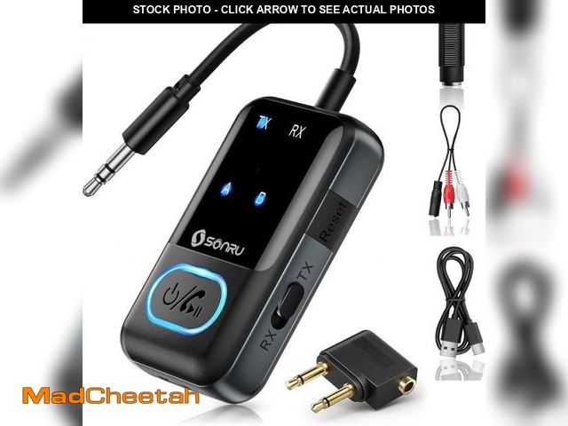Lot 74-12324317 - Bluetooth 5.3 Transmitter Adapter for Airplane 2-in-1 Wireless Bluetooth Audio Transmitter Receiver ...