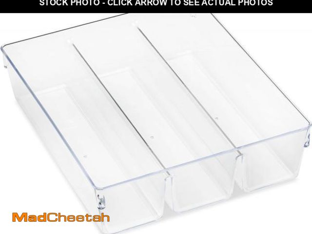 Lot 74-12399446 - Whitmor 6789-7095 Clear 3-SECTION DRAWER ORGANIZER - UNUSED
