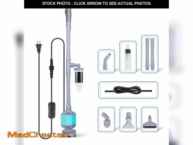Lot 74-12713059 - hygger 360GPH Electric Aquarium Gravel Cleaner, 5 in 1 Automatic Fish Tank Cleaning Tool Set Vacuum ...
