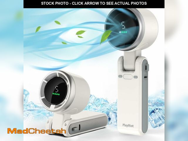 Lot 74-12457879 - PlayHot Portable Handheld Turbo Fan, 5 Gear Wind, Battery Operated, Up to 12 Working Hours, 3 IN 1 H...