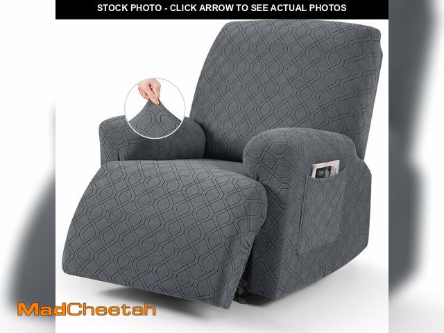 Lot 74-13955619 - VANSOFY Recliner Chair Cover, 3-Pieces Stretch Recliner Covers for Recliner Chair Soft Reclining Cha...