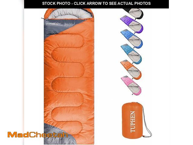 Lot 74-12847646 - tuphen- Sleeping Bags for Adults Kids Boys Girls Backpacking Hiking Camping Microfiber Liner, Cold W...