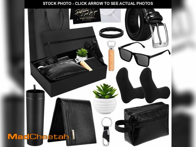 Lot 74-12717137 - Skylety 13 Pcs Birthday Gifts Baskets for Men Gift for Men Birthday Gift Box 16 oz Tumblers Wallet T...