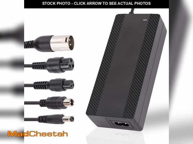 Lot 74-14379407 - CraogeCoore 42V 2A Electric Scooter Charger for 36V Lithium Battery, 5-in-1 Plug Ebike Charger for G...