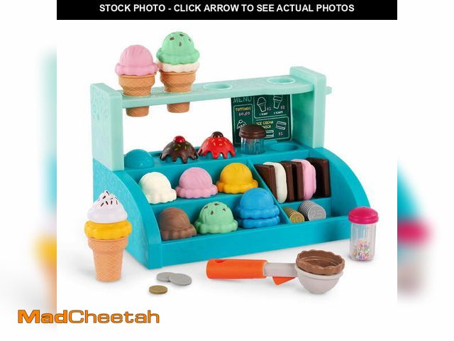 Lot 74-12886264 - (MISSING PIECES) Battat Sweet Sprinkles Ice Cream Plastic Set with 40+ Multicolor Pieces, Toddler an...