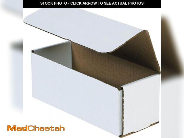 Lot 74-12398809 - Aviditi White Corrugated Cardboard Mailing Boxes, 8 x 3 x 3 Inches, Pack of 50, Crush-Proof, For Shi...