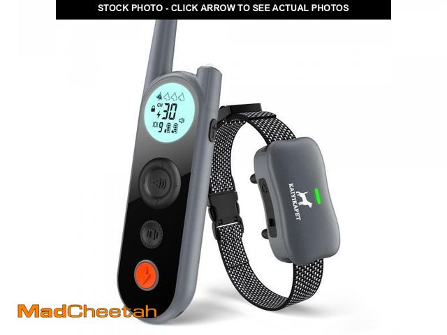 Lot 74-12048742 - Dog Training Collar with Remote 3/4 Mile, IPX7 Waterproof,3 Modes (Beep, Vibration, Shock),Security ...