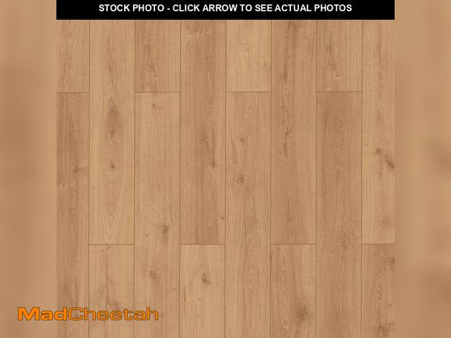 Lot 74-12884273 - TrafficMaster Rockwood Oak 7 mm T x 7.64 in. W Laminate Wood Flooring (24.17 sqft/case) - UNUSED