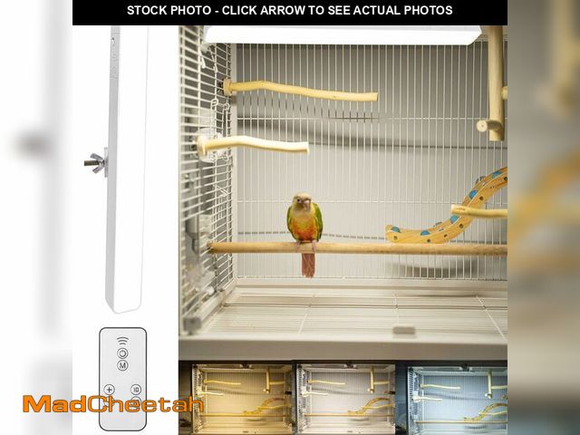 Lot 74-13626591 - KFPSHLQE Bird Lighting,Bird Cage Light,Stepless dimming Timed Light Off Dual use for Charging and Pl...
