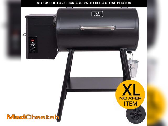 Lot 74-13269648 - Z GRILLS 567 sq. in. Wood Pellet Grill in Black with Auto Temperature Control - UNUSED