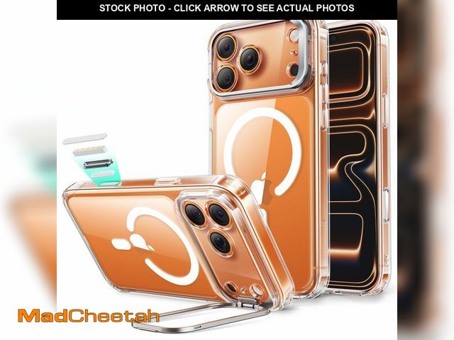 Lot 74-13714416 - ESR for iPhone 17 Pro Max Case with Stash Stand, Camera Control Cover Compatible with MagSafe, Milit...