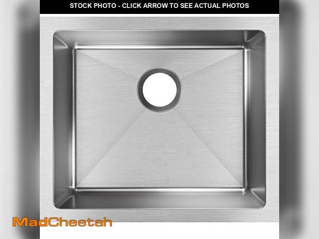 Lot 74-12396611 - Elkay EFRU191610T Crosstown 21-1/2" Undermount Single Basin Stainless Steel Kitchen Sink - Stainless...