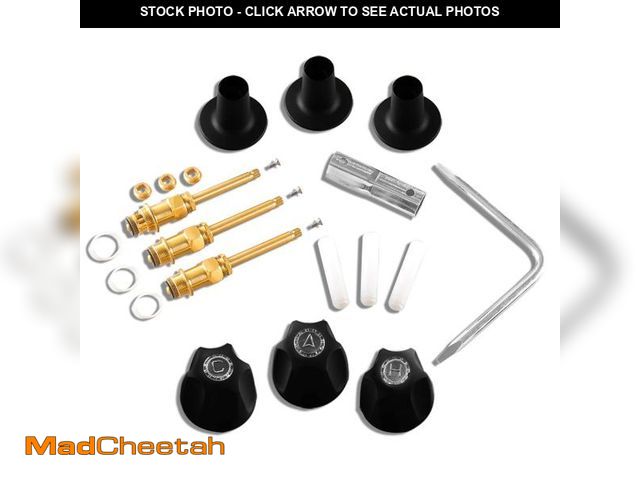 Lot 74-12312685 - SENTO Bathtub and Shower 3 Handle Tub Trim Set For Price Pfister Faucets Bathtub Shower, Easy Instal...