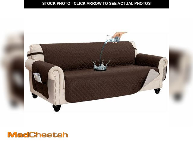 Lot 74-12875030 - CAPALOCA 100% Waterproof Couch Cover for Dogs Washable Anti Slip Dog Couch Covers Protecter 3 Cushio...