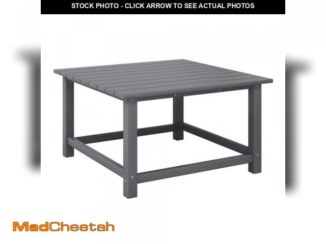 Lot 74-12032573 - WESTIN OUTDOOR Laguna Outdoor Patio All Weather 31 in. Square HDPE Plastic Conversation Coffee Table...