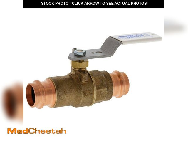 Lot 74-13797762 - NIBCO 1-1/4 in. Lead Free Bronze High Performance Press End Ball Valve - UNUSED