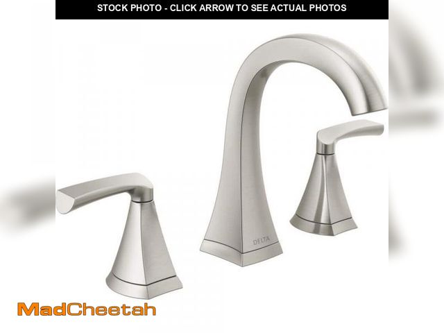 Lot 74-12085855 - Delta Pierce 8 in. Widespread 2-Handle Bathroom Faucet in SpotShield Brushed Nickel - UNUSED