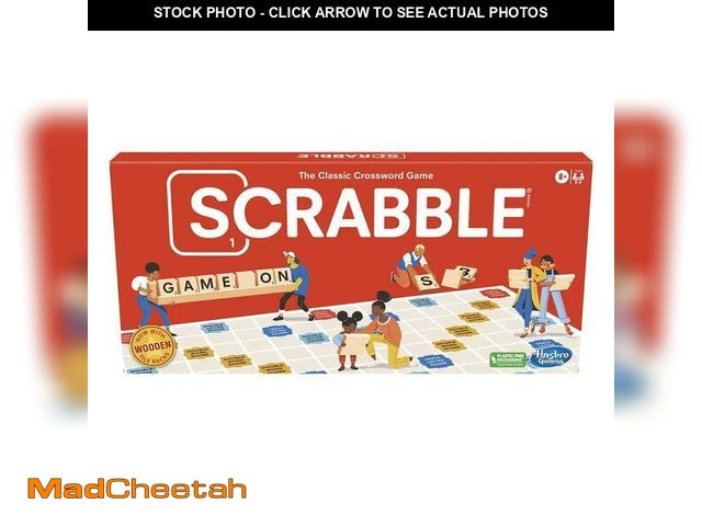 Lot 74-14209422 - Hasbro Gaming Scrabble Board Game, Classic Word Games for Kids Ages 8 and Up, Fun Family Game for 2-...