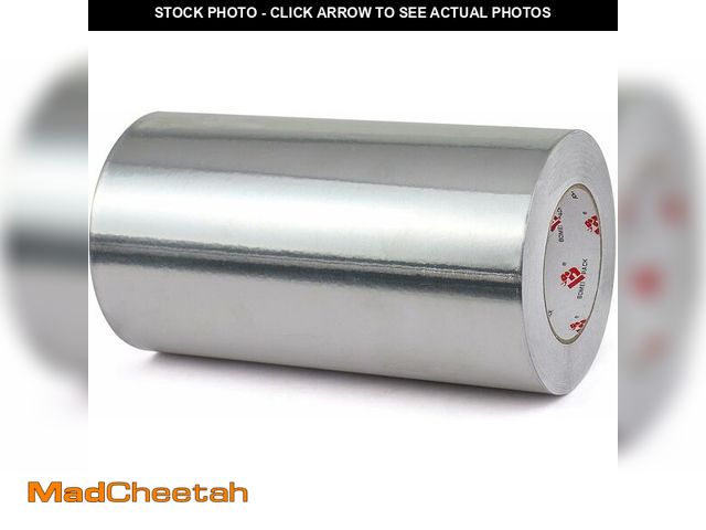 Lot 74-10822725 - BOMEI PACK 10 Inch Aluminum Foil Tape,Heavy Duty Metal Foil Duct Tape,10 Inch x 55 Yards,High Temper...