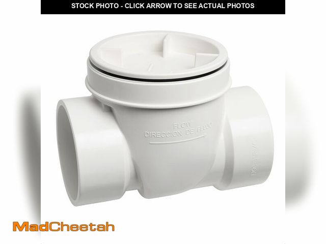 Lot 74-14424760 - Cinsda 4" PVC Backwater Valve, 4 Inch Back Flow Preventer Valve, Backflow Water Valve Prevents Sewag...