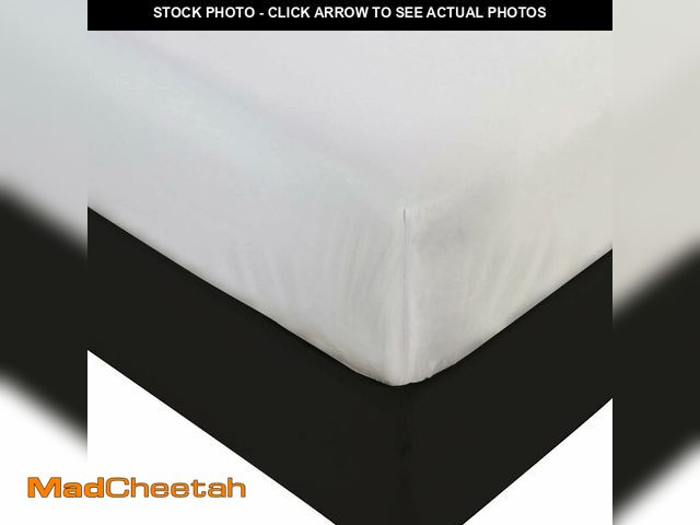 Lot 74-12679514 - BLISSFORD Plastic Mattress Protector - Heavy Duty, Fitted Vinyl - Plastic Mattress Cover King Size B...