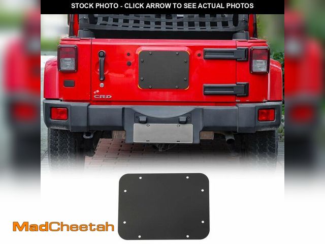Lot 74-14060773 - JeCar Spare Tire Carrier Delete Filler Plate Tramp Stamp Tailgate Vent-Plate Cover with Aluminum for...