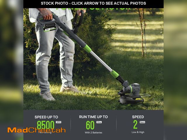 Lot 74-13013344 - Firstness String Trimmer Cordless, 20V Electric Weed Wacker (missing 2 Batteries &amp; Charger) - US...